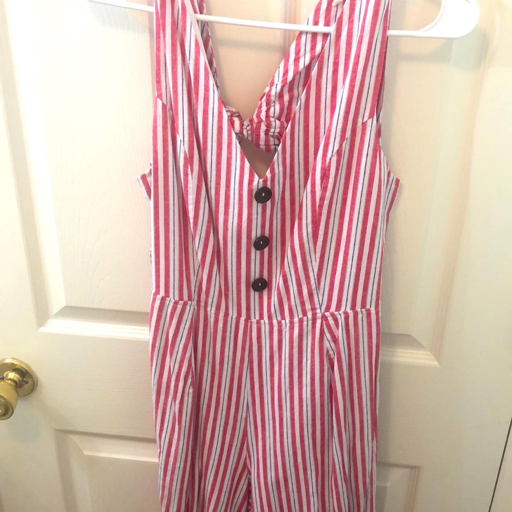 Striped jumpsuit